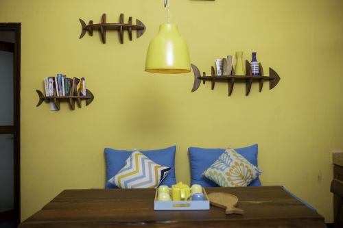 Handmade furniture directly created by locals, rustic but subtle.